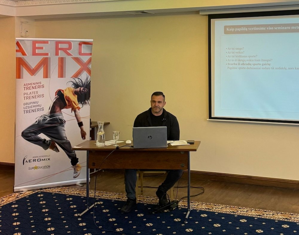 Video seminaras. EFEKTYVUS IR SAUGUS SPORTO PAPILDŲ VARTOJIMAS SPORTE